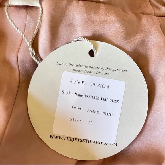 THE JETSET DIARIES BASILISK SNAKE PRINT MINI DRESS - Picture 11 of 12